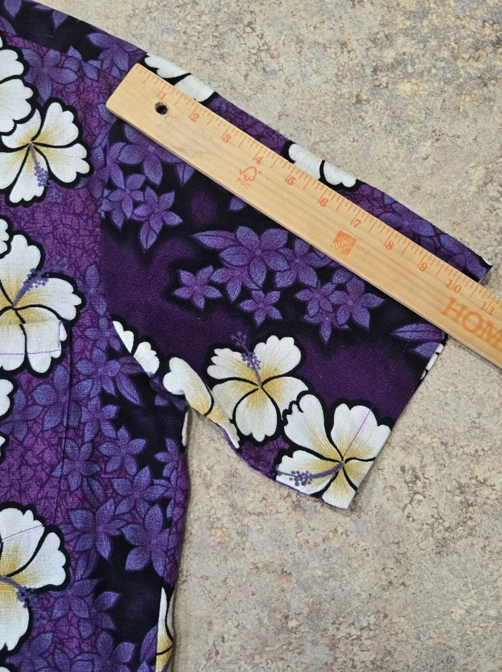 Hilo Hattie Blossoming Hibiscus Aloha Shirt Men’s Medium Purple Hawaiian NWOT
